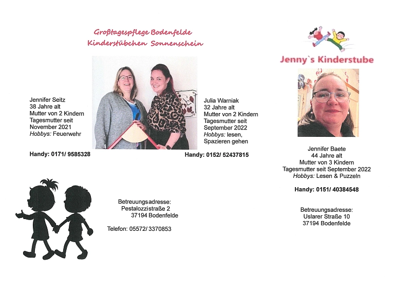 Flyer Kindertagespflege Flyer Kinderbetreuung © Kindertagespflege