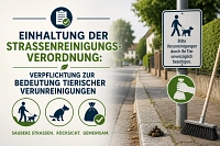 Straßenreinogung .